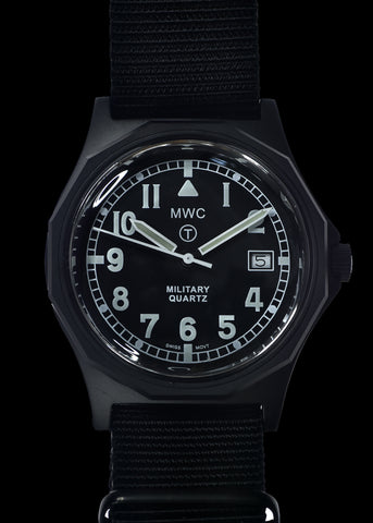 MWC G10 - Remake of the 1982 to 1999 Series Watch in Black PVD Steel with Plexiglass Crystal and Battery Hatch