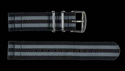 20mm Navy Blue Zulu Ballistic Nylon Pattern Military Watch Strap