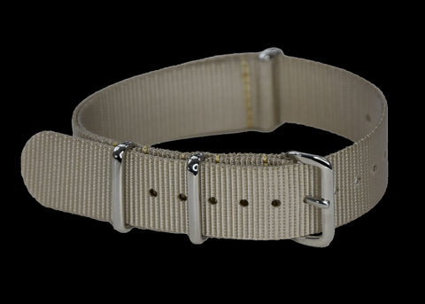 The Original 1964 007 Band! 18mm Black, Red and Olive Green NATO Military Watch Strap in Ballistic Nylon